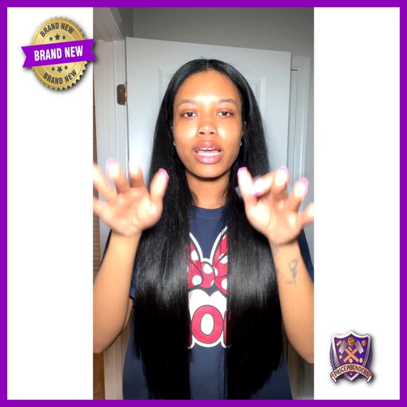 18 Inch Human Hair Clip In Extensions, 110g 6Pcs, Yaki Straight, Remy